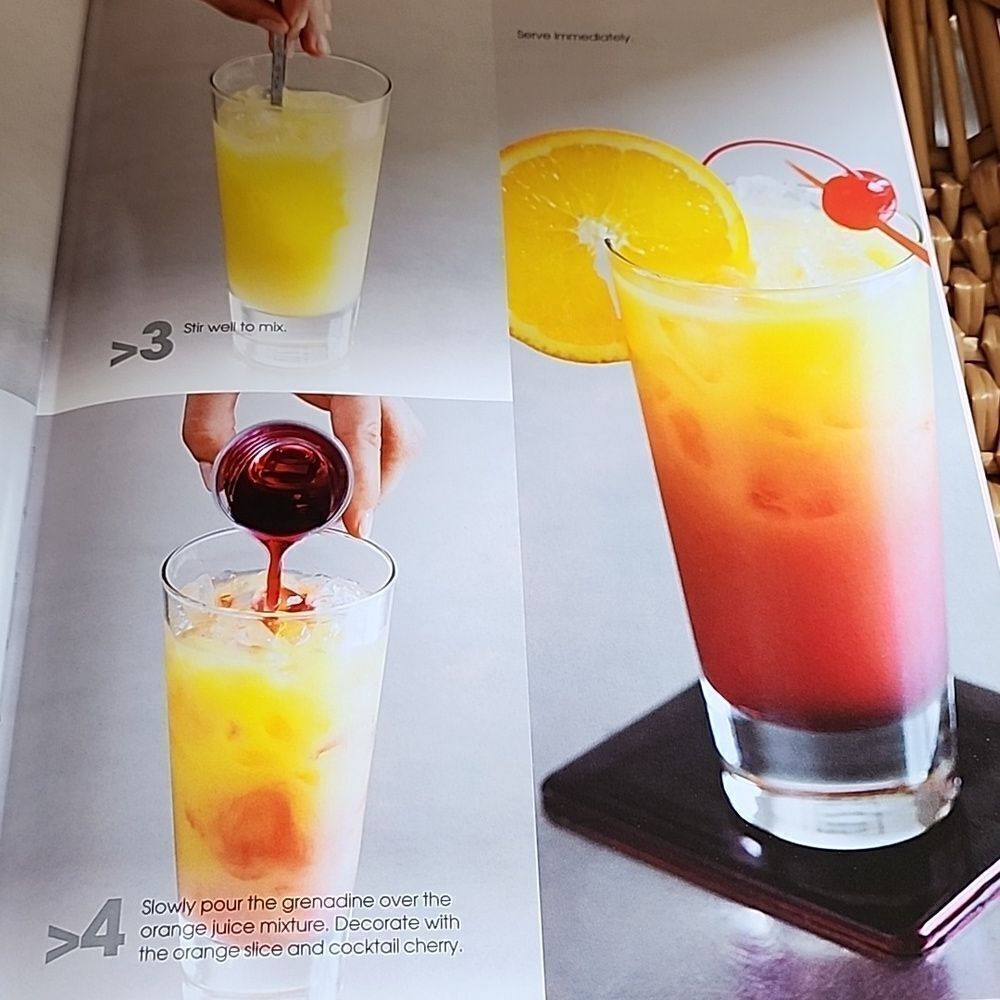 Coffee Table Bar Book Cocktails Step By Step Full Color